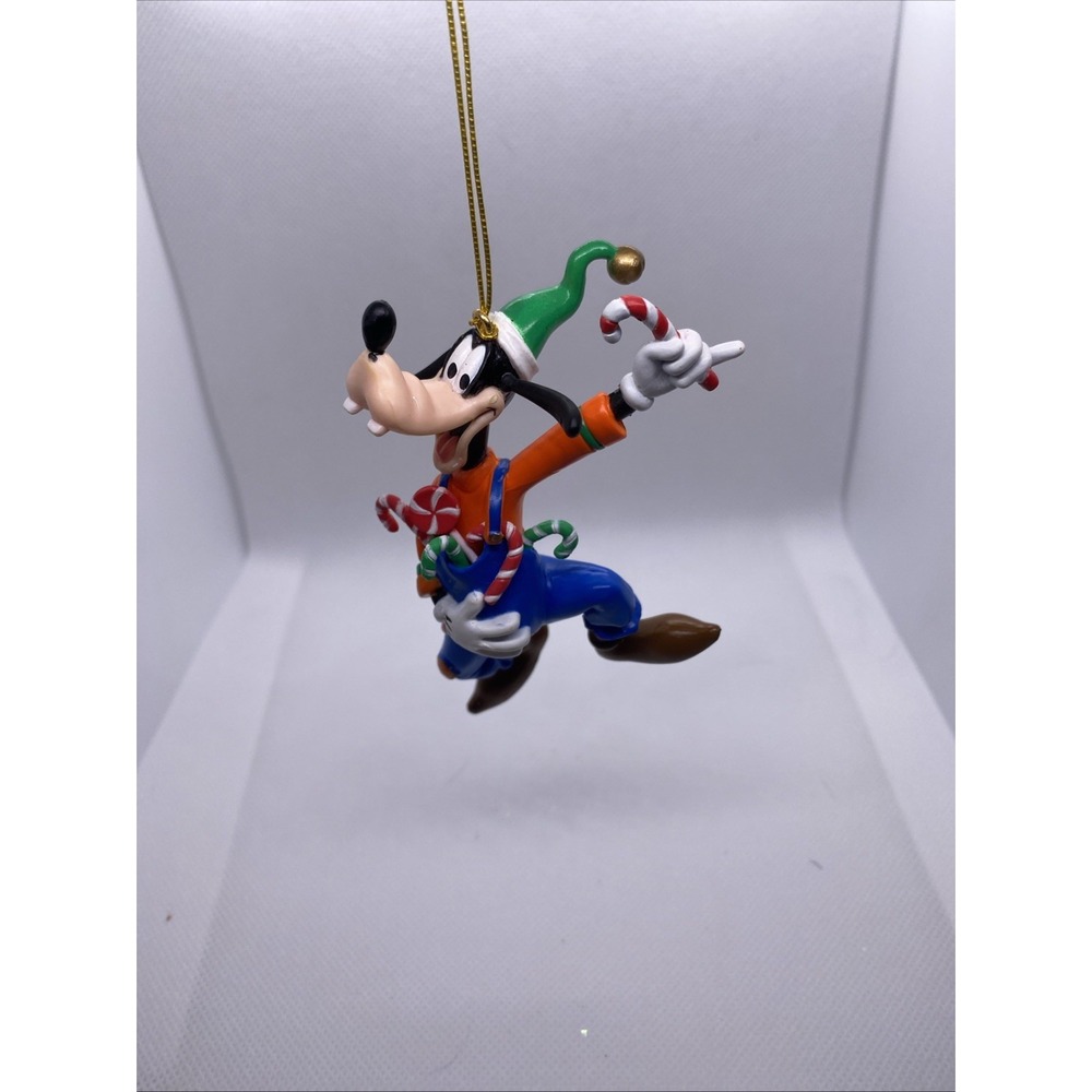 Vintage 1996 Disney Christmas Goofy with Candy Canes Ornament